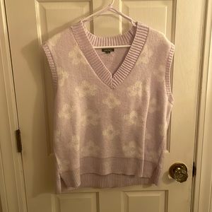 Floral Sweater Vest